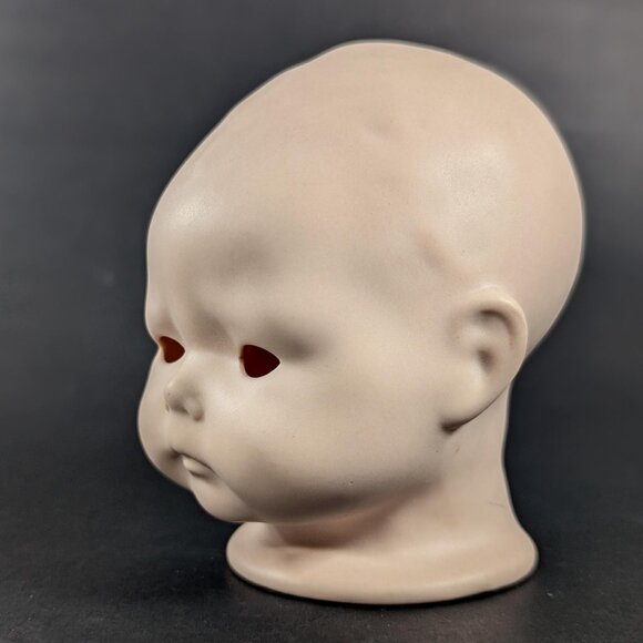 Other - Vintage Creepy Baby porcelain Doll head, open eyes, old doll parts